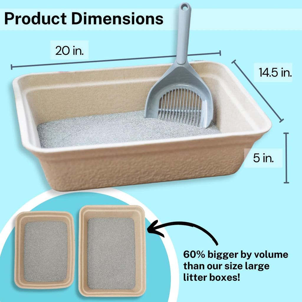 Disposable Litter Boxes 4-Pack P568654