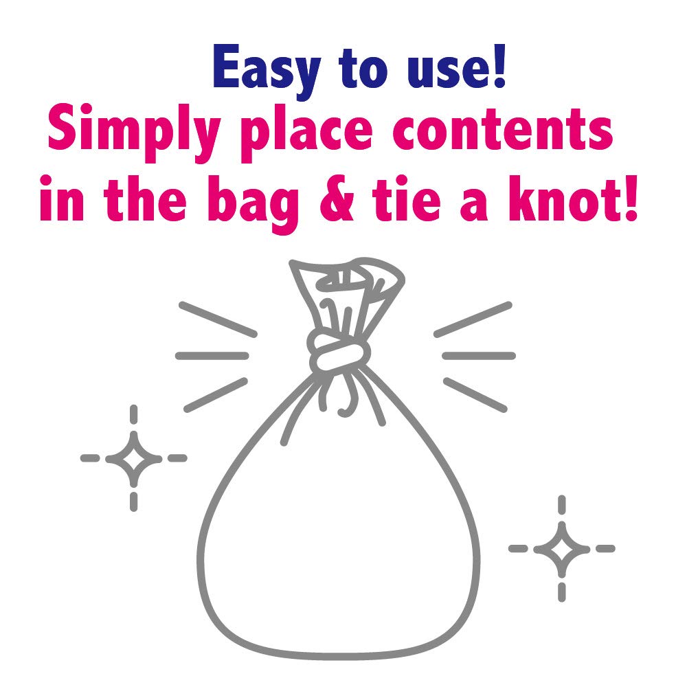 White 90 Count Disposable Odor Sealing Bags Pack of 2 J634