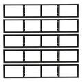 34 Inch Wall Mount Media Storage Rack K368