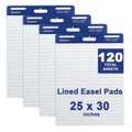 Lined Sticky Easel Pad 25 x 30 Inches 30 Sheets 4 Pads R1231
