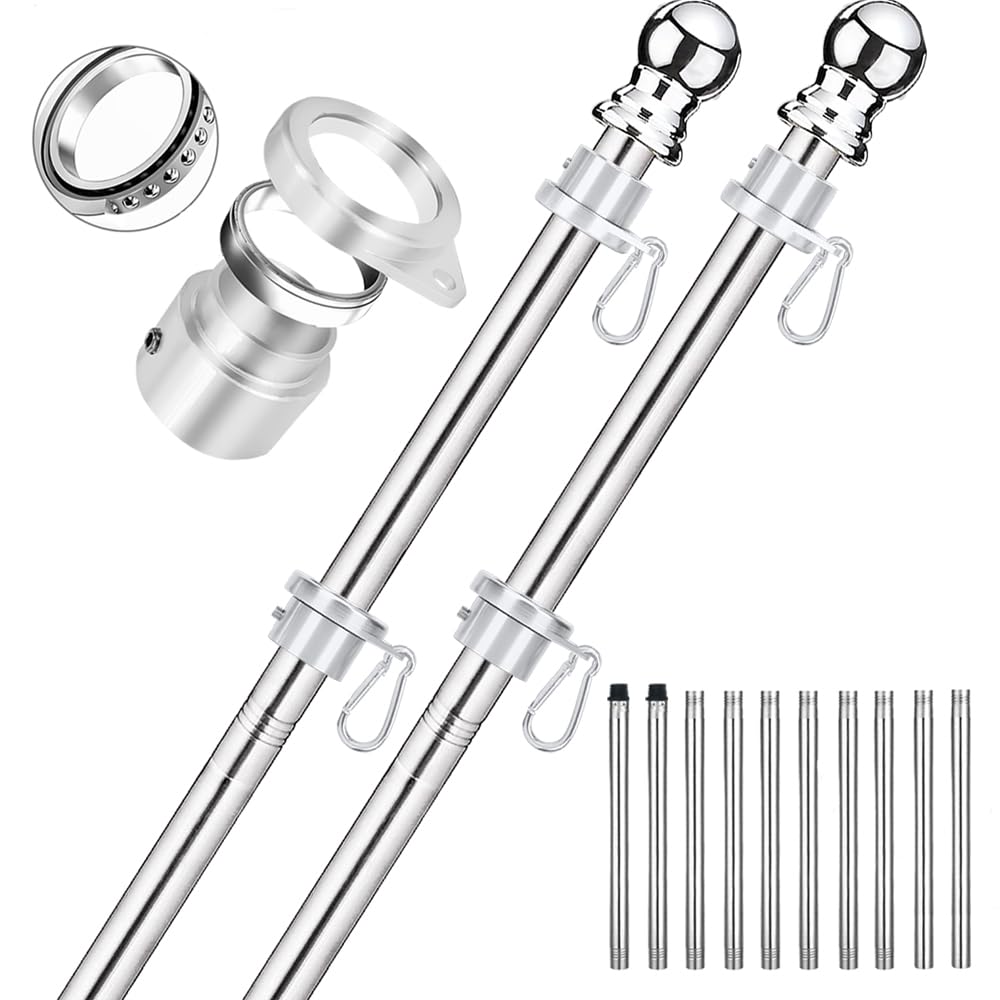 2 Pack 6 ft 1 inch Flag Poles P999920