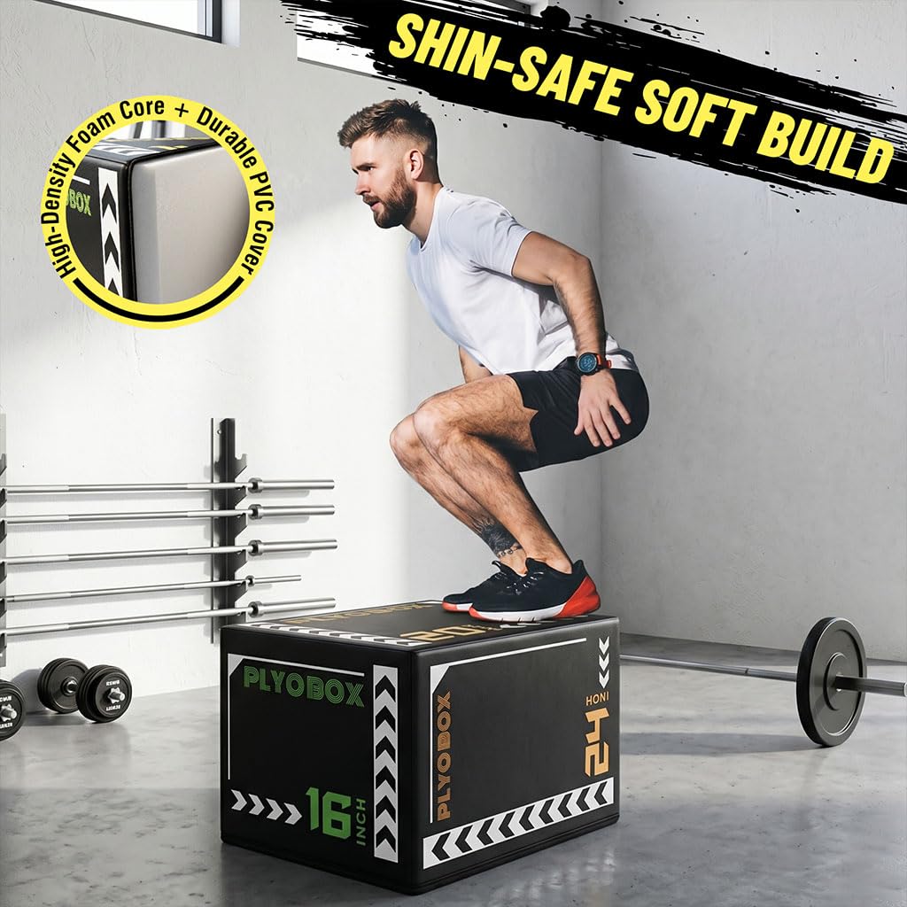 3-in-1 Foam Plyo Box with Non-Slip Cover V740