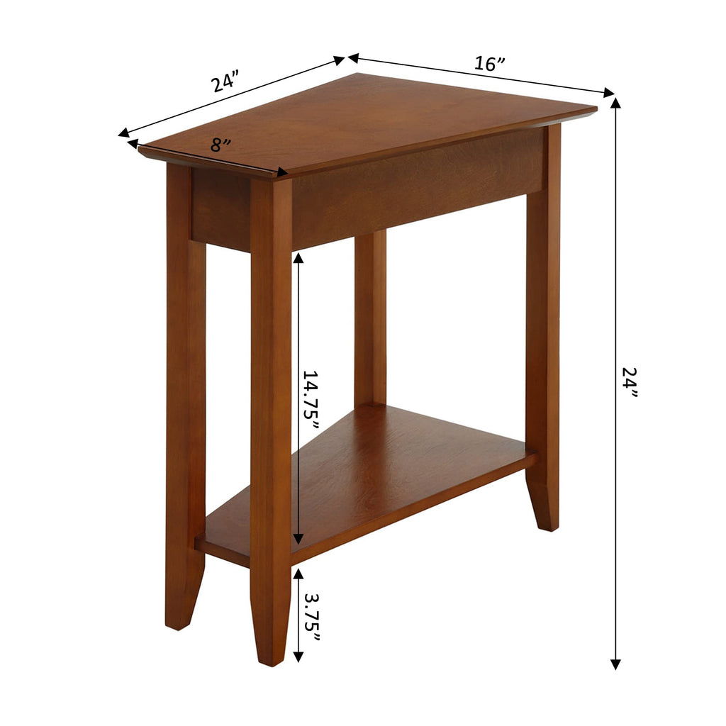 24" Cherry End Table with Storage Shelf O981