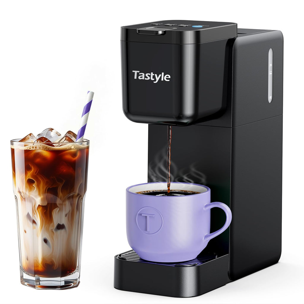 Single Serve Coffee Maker Hot and Iced Black R494