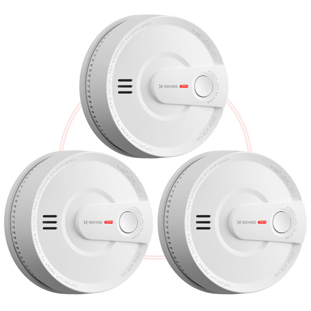 Interconnected Smoke Detector 10-Year Battery 3-Pack M86675