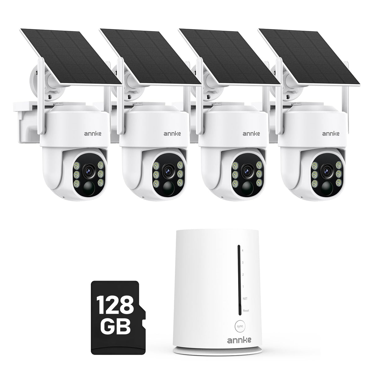 4MP Solar Security Cameras Wireless Outdoor N3278