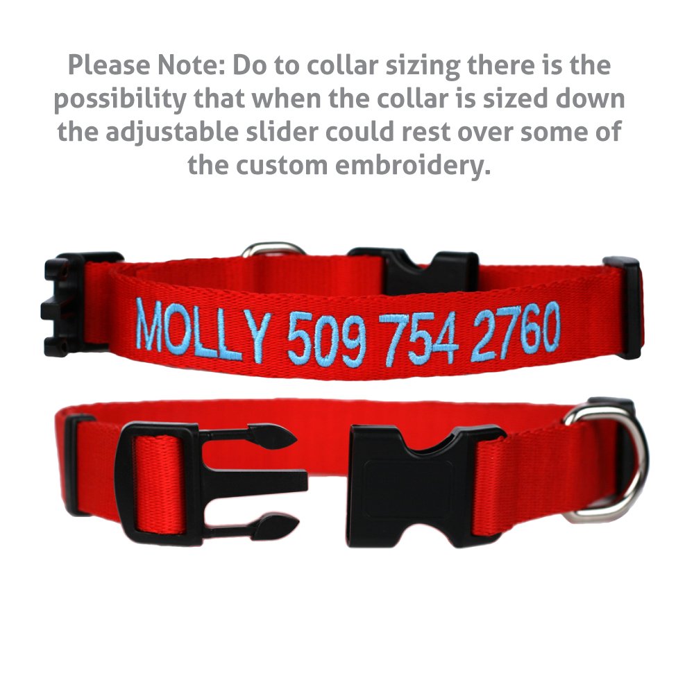 Personalized Dog Collar with Pet Name and Phone Number M987