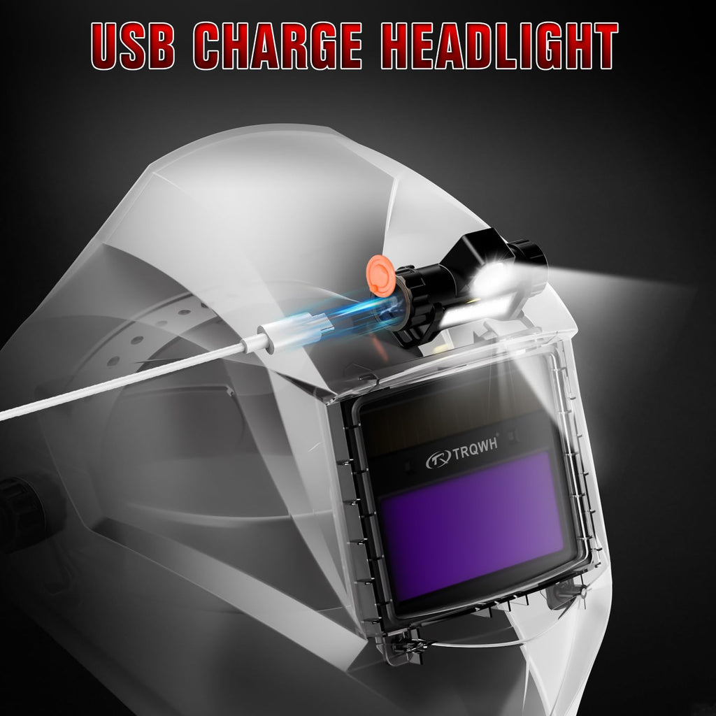 Auto Darkening Welding Helmet with Light True Color E8317
