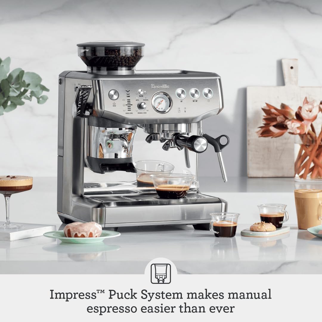 Brushed Stainless Steel Espresso Machine T6431