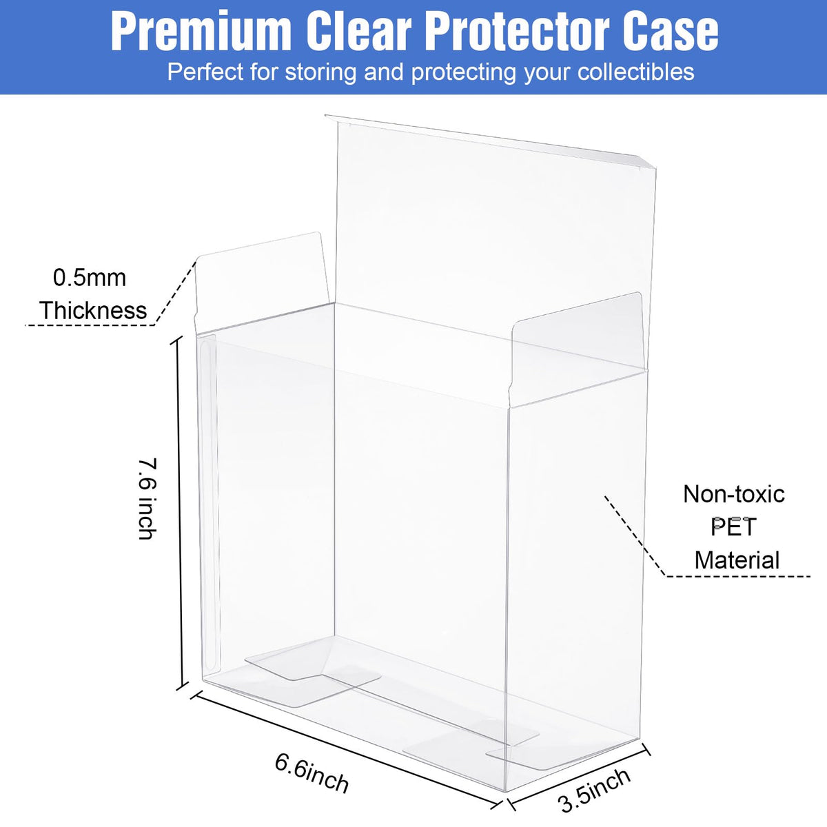 6 Pack Clear Cases A126