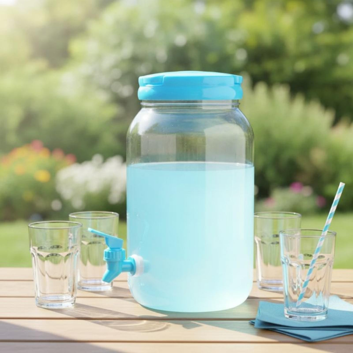 Clear 3.8L Beverage Dispenser with Spigot F696301