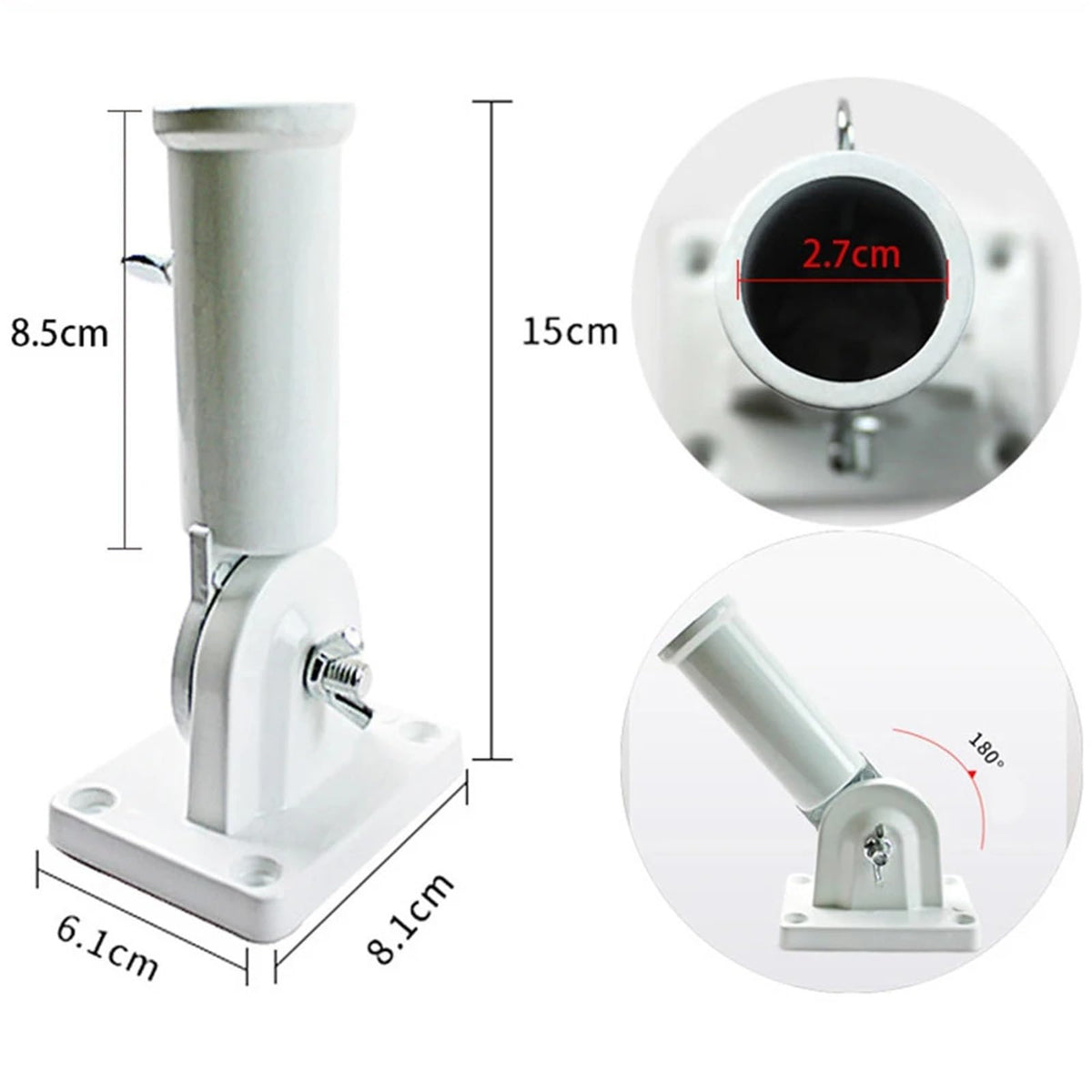 Aluminum Adjustable Wall Mounted Flag Holder Q248