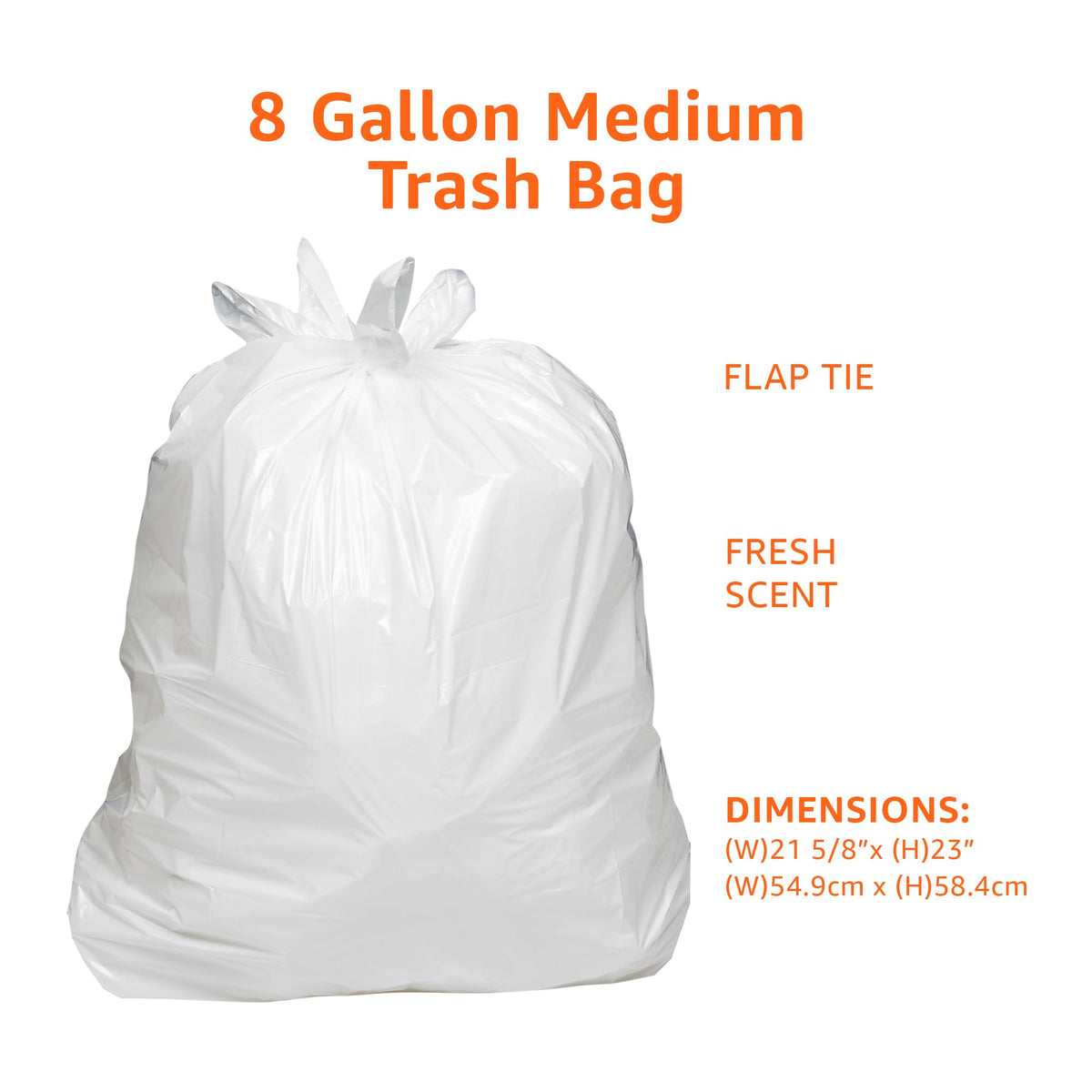 8 Gallon Fresh Scent Trash Bags 80 Count V788481