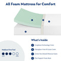 Twin 6 Inch Memory Foam Mattress S598663