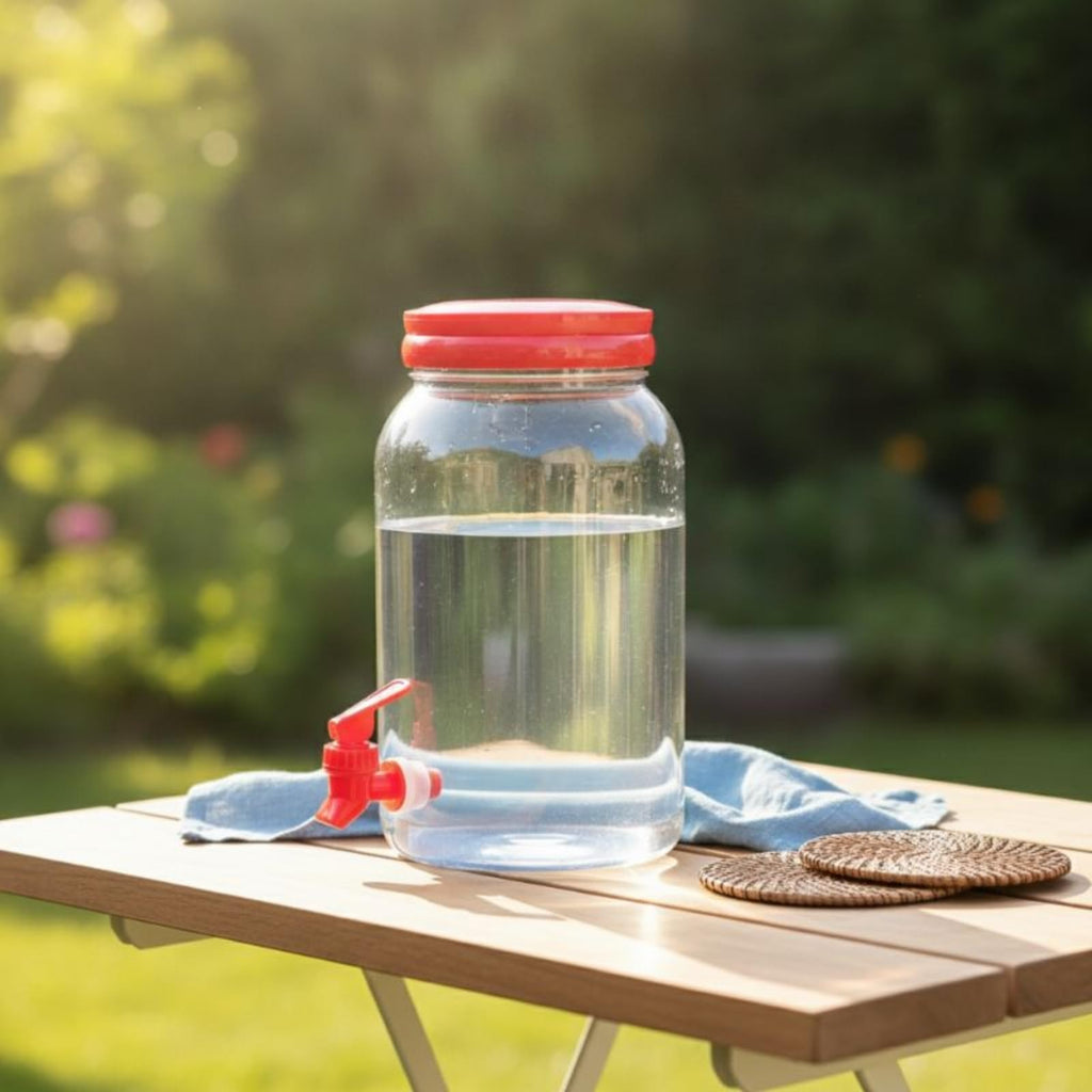 Clear 3.8L Beverage Dispenser with Spigot F696301