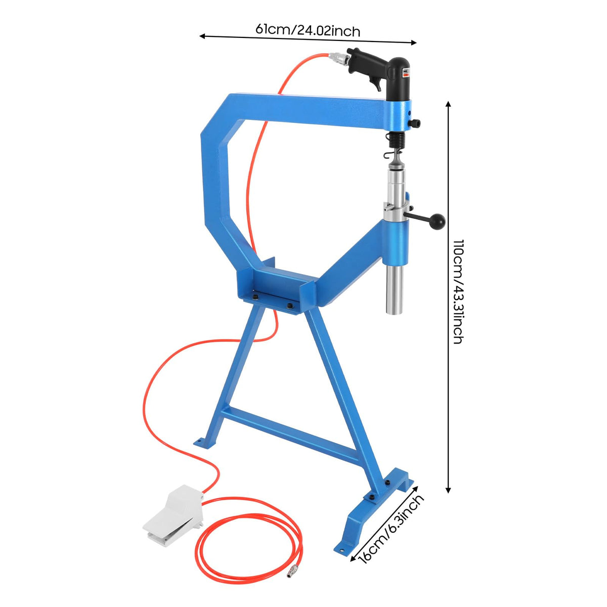 Pneumatic Planishing Hammer with Foot Pedal & Steel Stand R90614