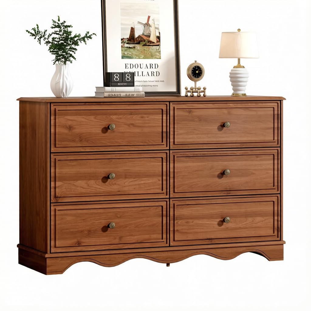 Chestnut 6 Drawer Chest of Drawers C902