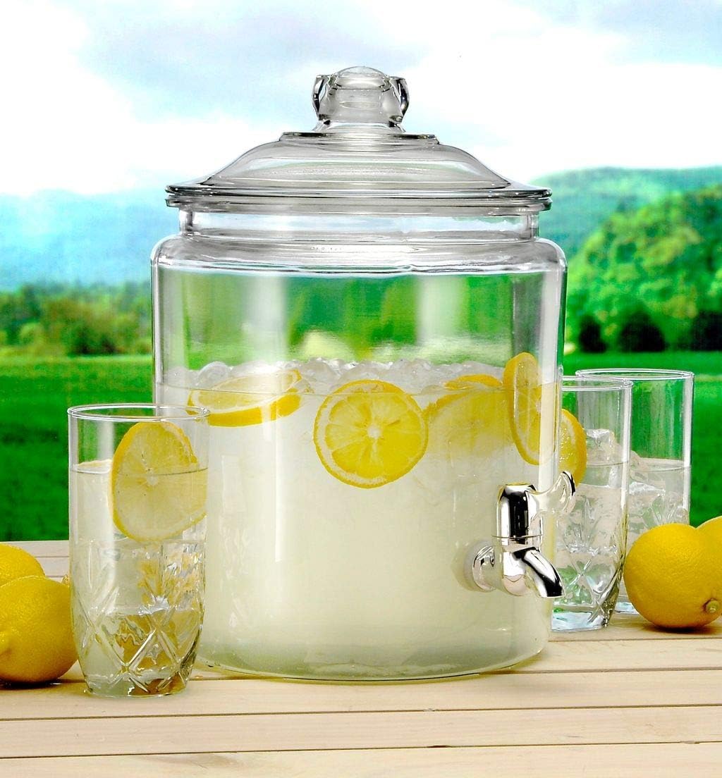 Glass Drink Dispenser 2 Gallon Y8154