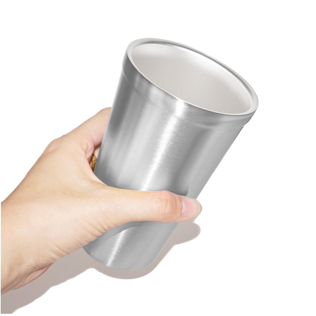 Stainless Steel Double Walled Insulated Cups Set of 2 Stackable 16oz P6613