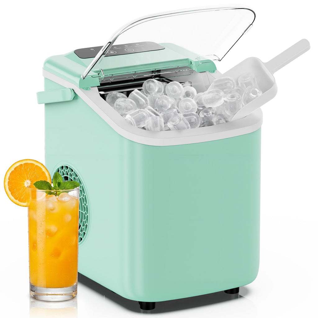 Countertop Ice Maker with Basket and Scoop, 26lbs Daily R7293