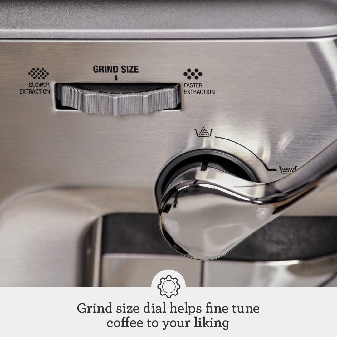 Brushed Stainless Steel Espresso Machine T6431