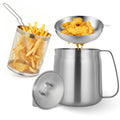 304 Stainless Steel Deep Fryer with Basket X58318