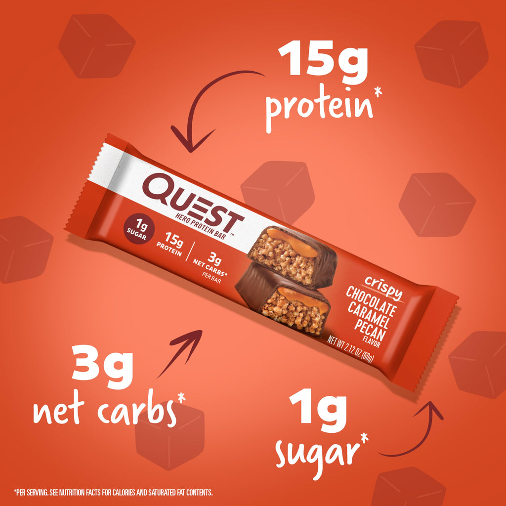 Salted Caramel Protein Shake 4 Count and Chocolate Caramel Pecan Protein Bar 12 Count X981510
