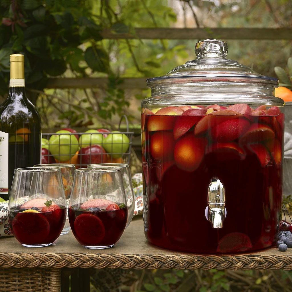 Glass Drink Dispenser 2 Gallon Y8154