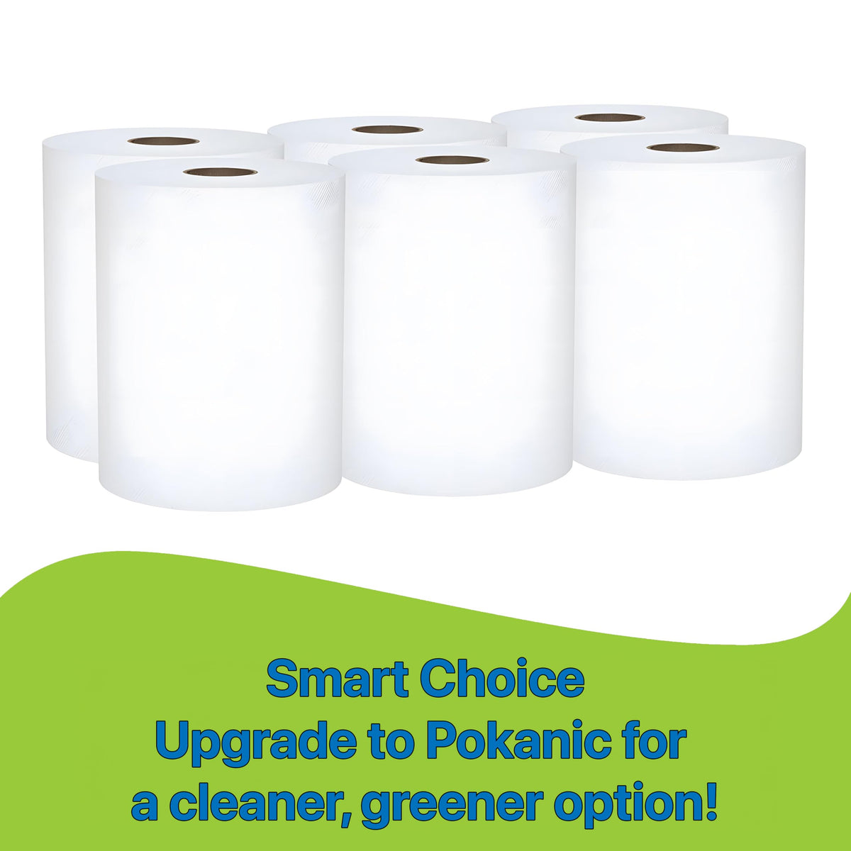 White 1 Ply Hardwound Paper Hand Towel 1 Roll H677367