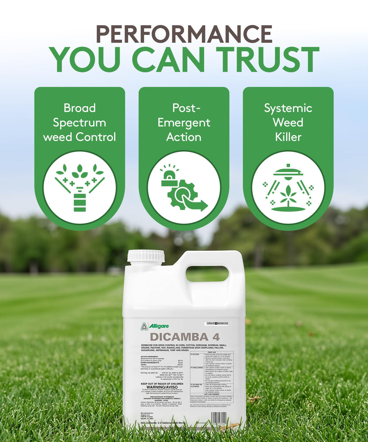 Water-Soluble Dicamba Herbicide 2.5 Gallons R5365