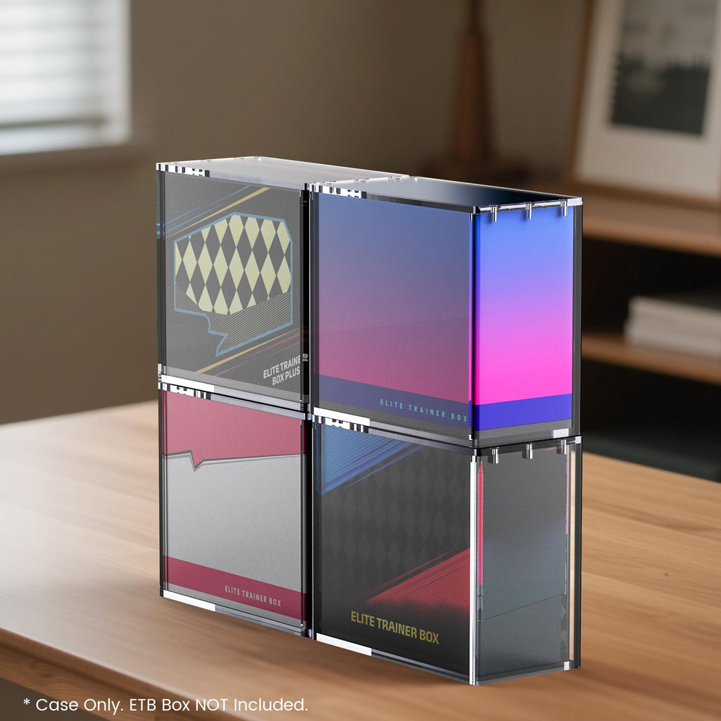 Clear Acrylic Display Boxes 3-Pack with Magnetic Lids S970910