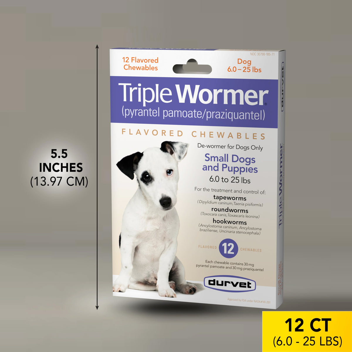 Triple Wormer Tablets for Puppies and Small Dogs I298853