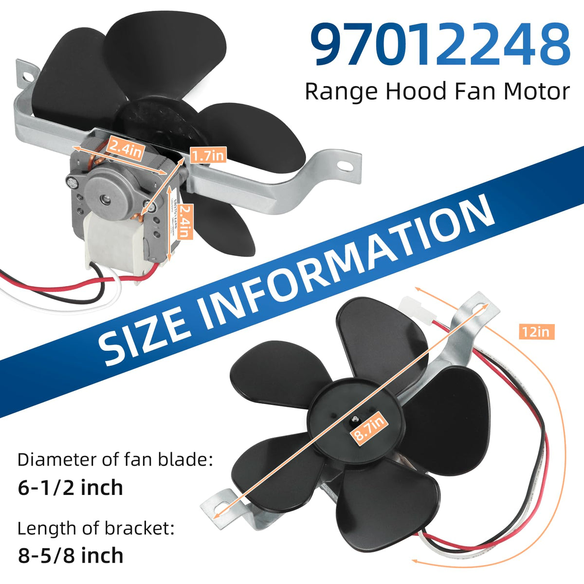 Range Hood Fan Motor Replacement Part L7789