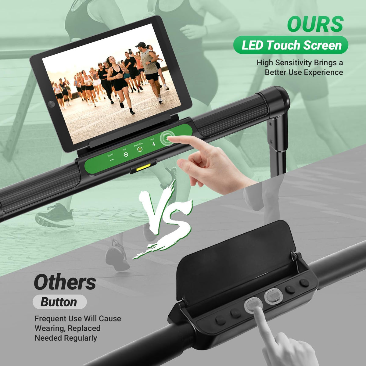Portable Treadmill with Handle Bar X892