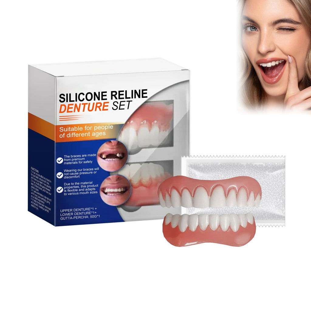 Full Denture Set Silicone Reline Kit 1 Ounce X671