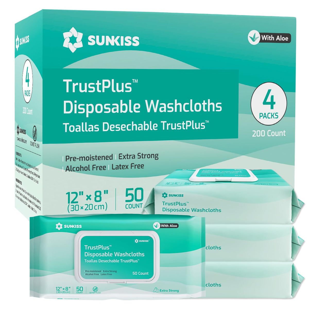 Adult Diapers Medium 12 Count & Wet Wipes 200 Count S6536