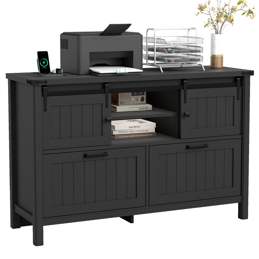 Lateral File Cabinet with Charging Station Z5408