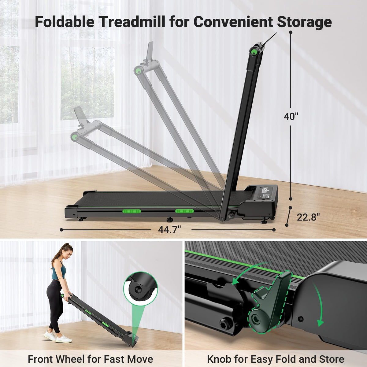 Portable Treadmill with Handle Bar X892