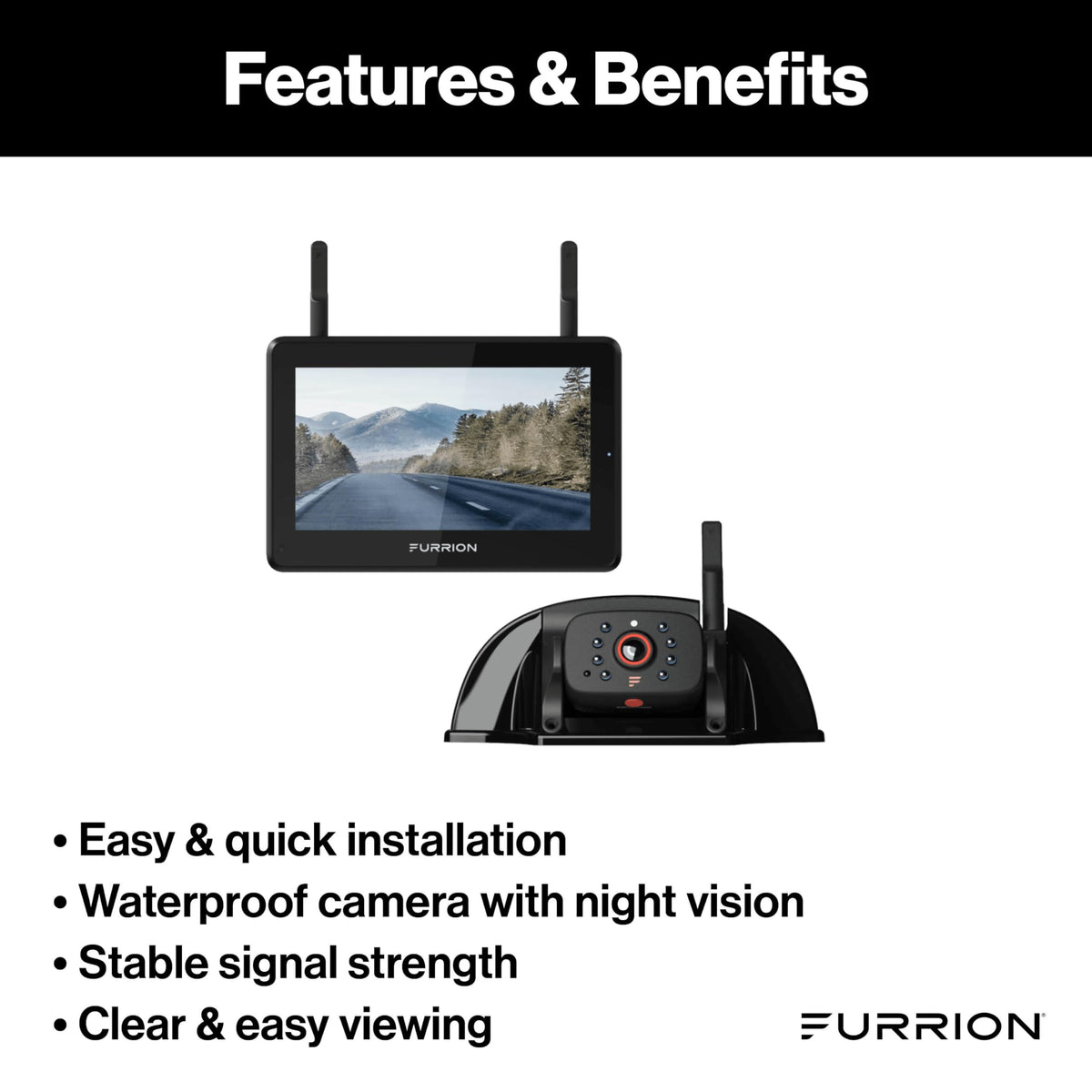 Wireless RV Observation System 7" Monitor H10299