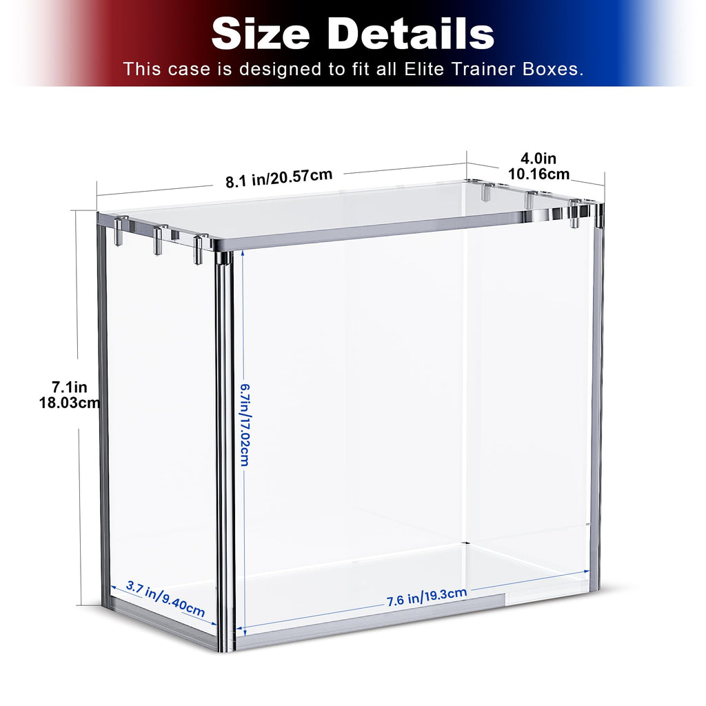 Clear Acrylic Display Boxes 3-Pack with Magnetic Lids S970910