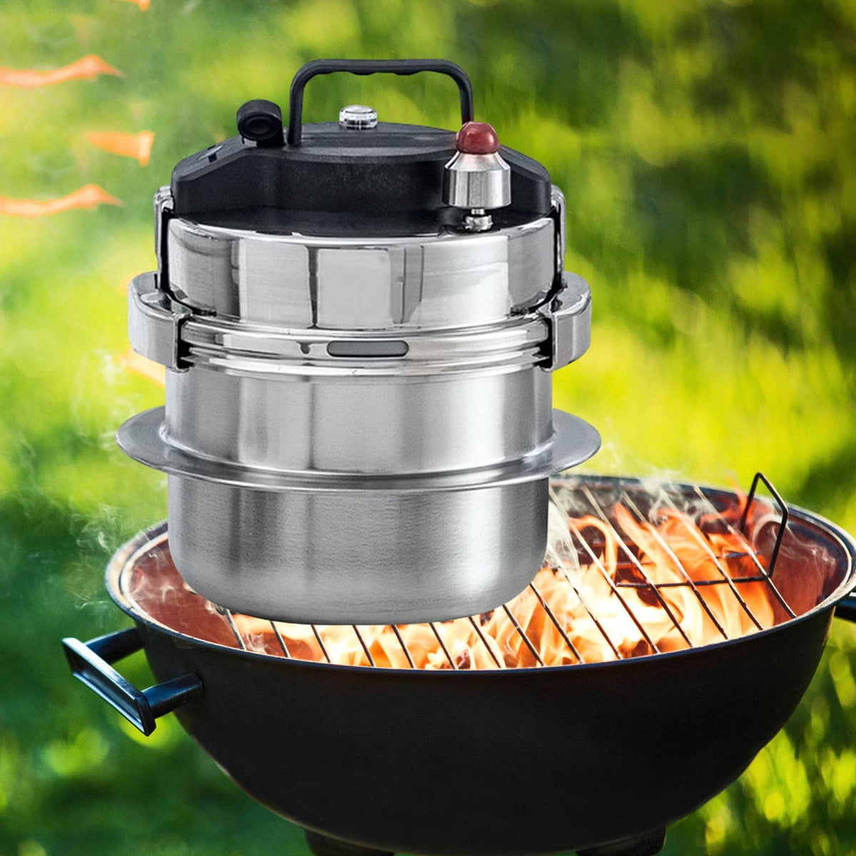 Small Pressure Cookers with Wooden G97402