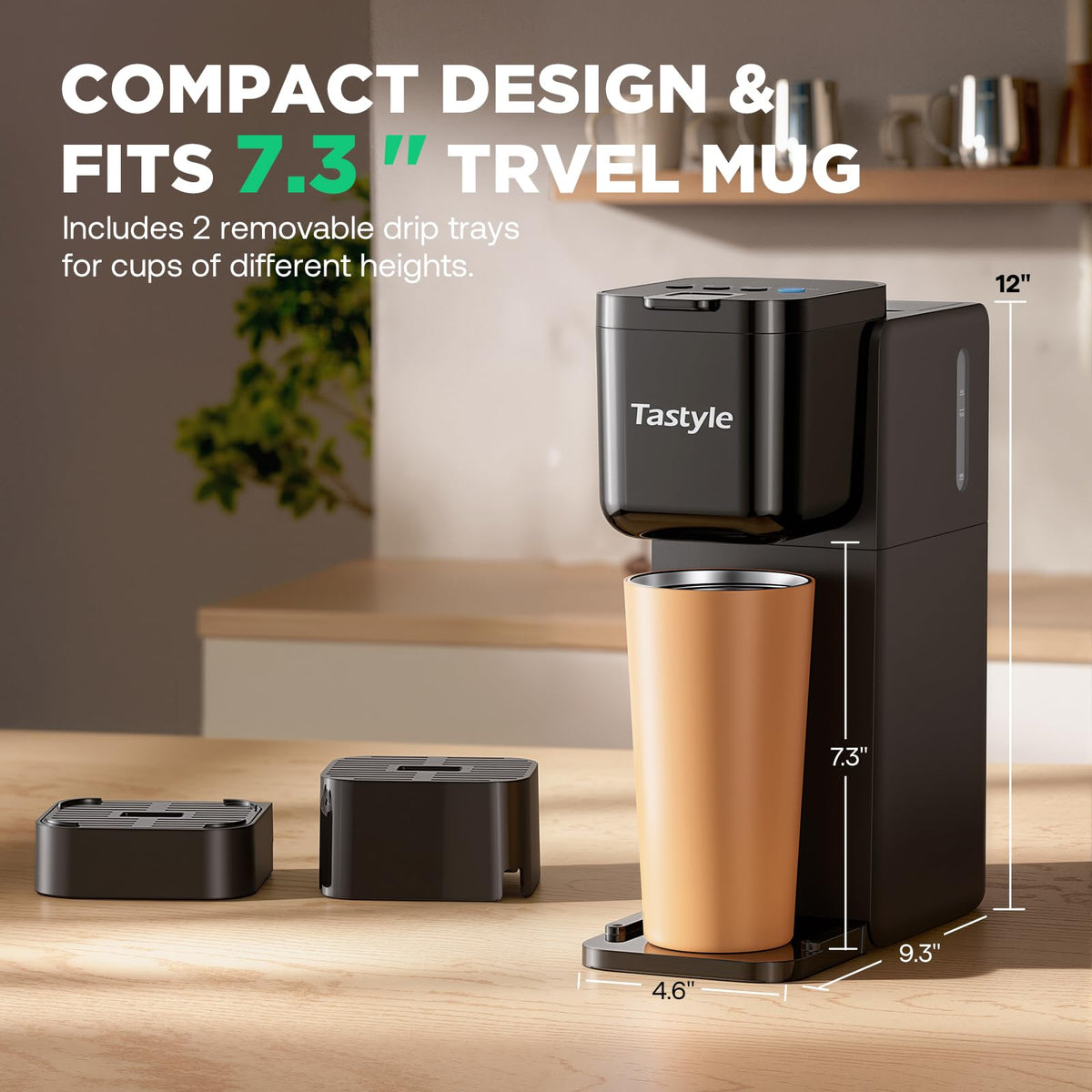 Single Serve Coffee Maker Hot and Iced Black R494