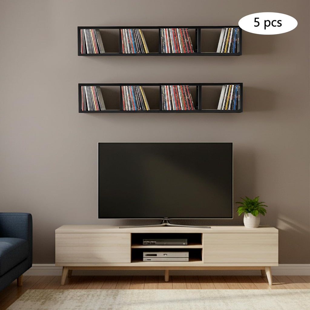 34 Inch Wall Mount Media Storage Rack K368