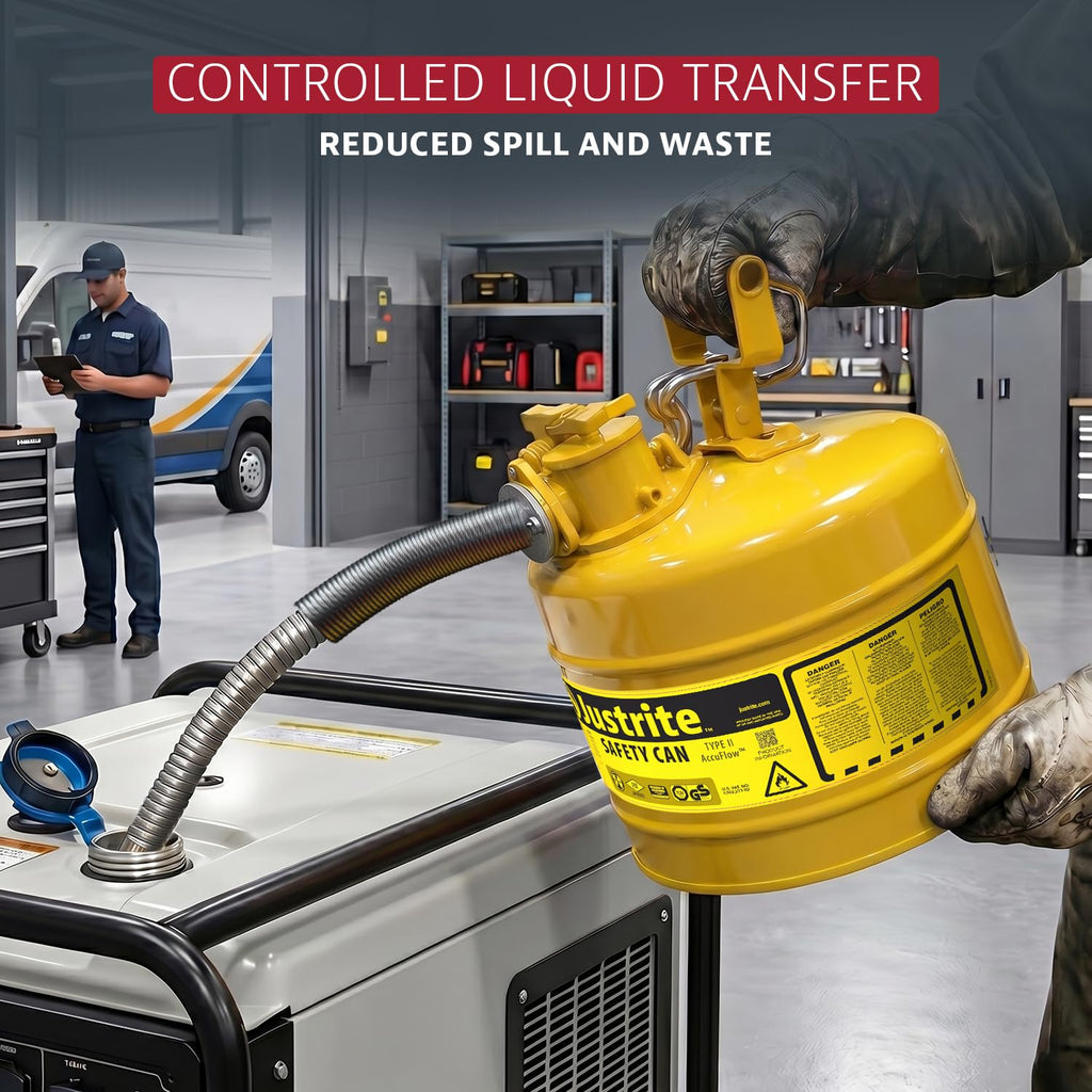 Yellow Galvanized Steel Diesel Fuel Can Z46461