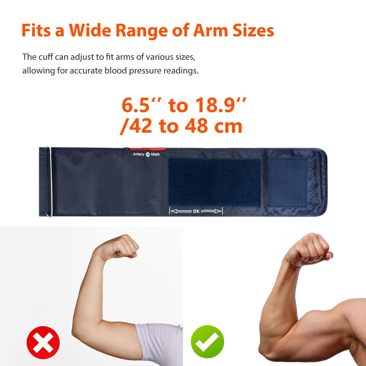 Extra Large Adult Replacement Blood Pressure Cuff 16.5"-18.9" D497421