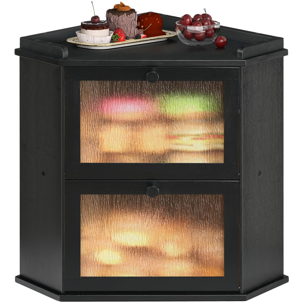 2-Tier Bamboo Bread Box R718773