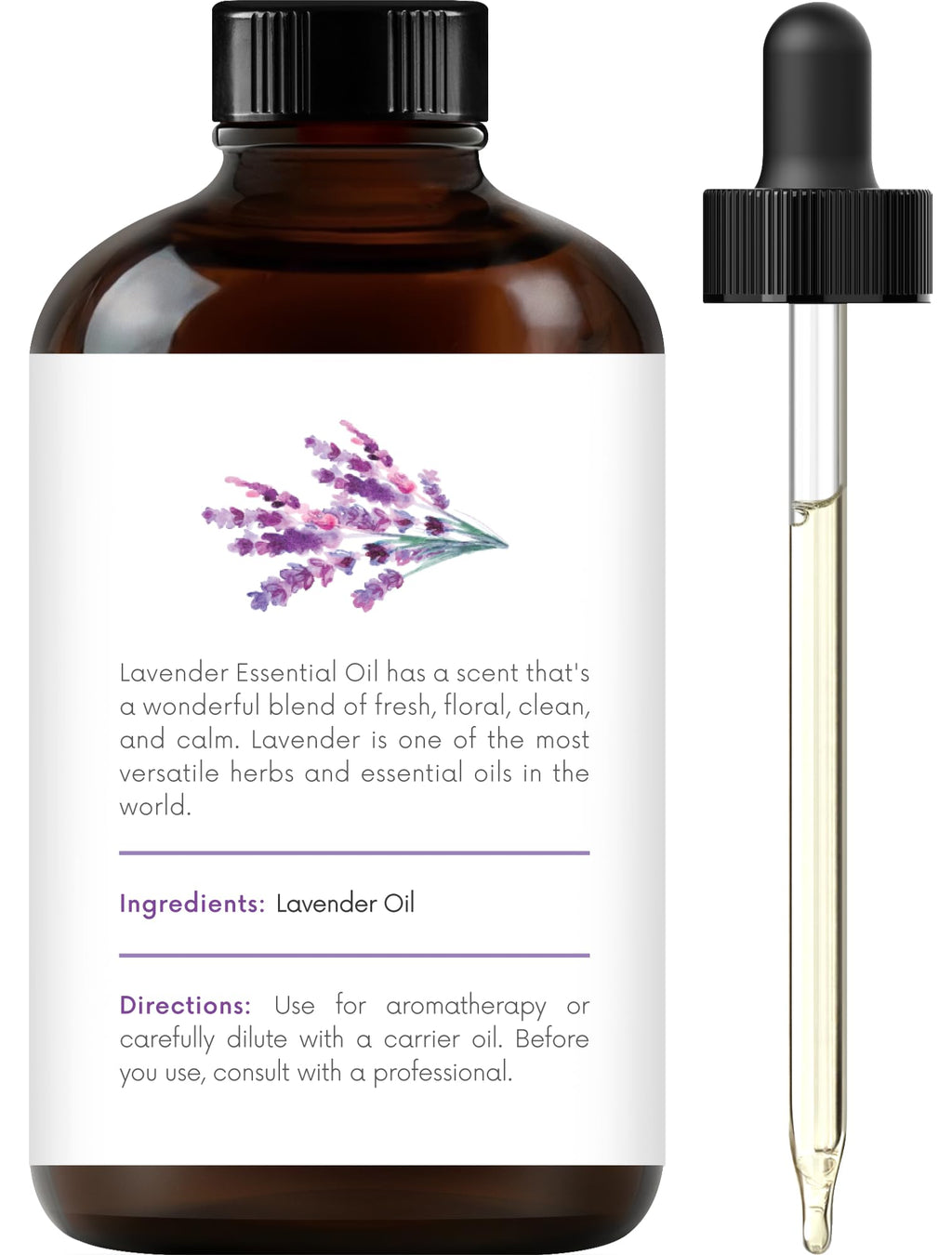 Peppermint and Lavender Essential Oils Set 2 x 4 Fl Oz N707