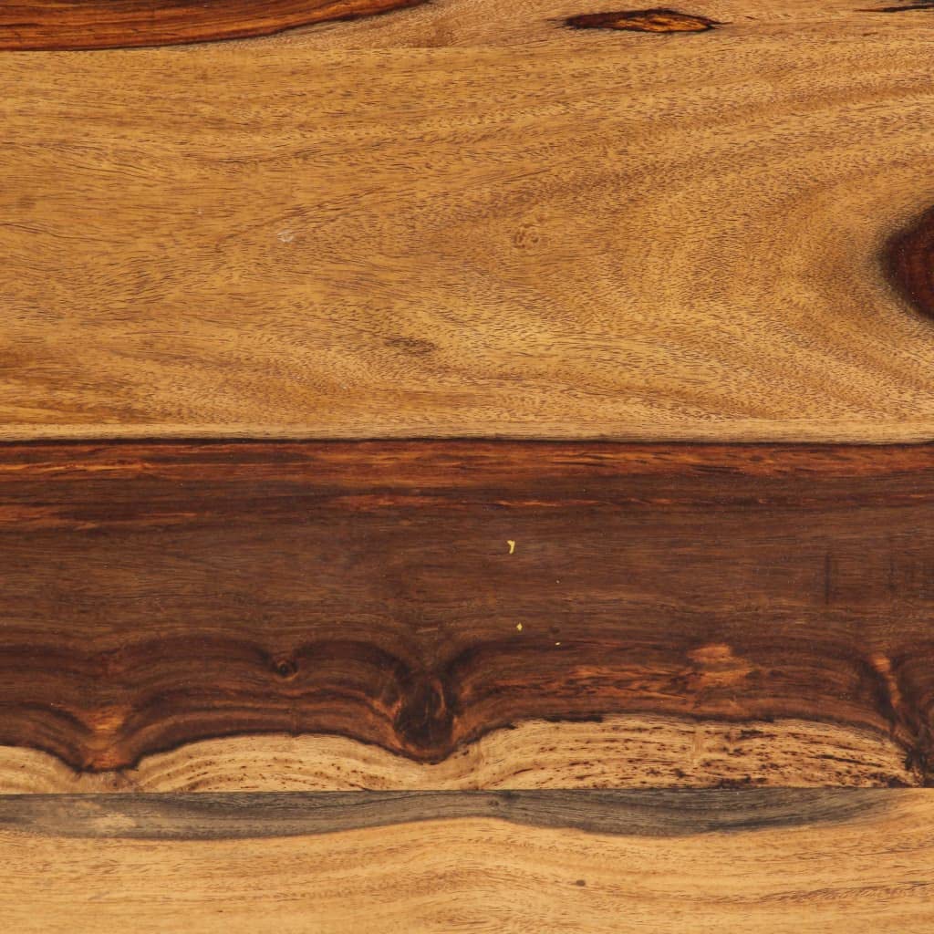 Solid Sheesham Wood Coffee Table with Steel Legs P36935