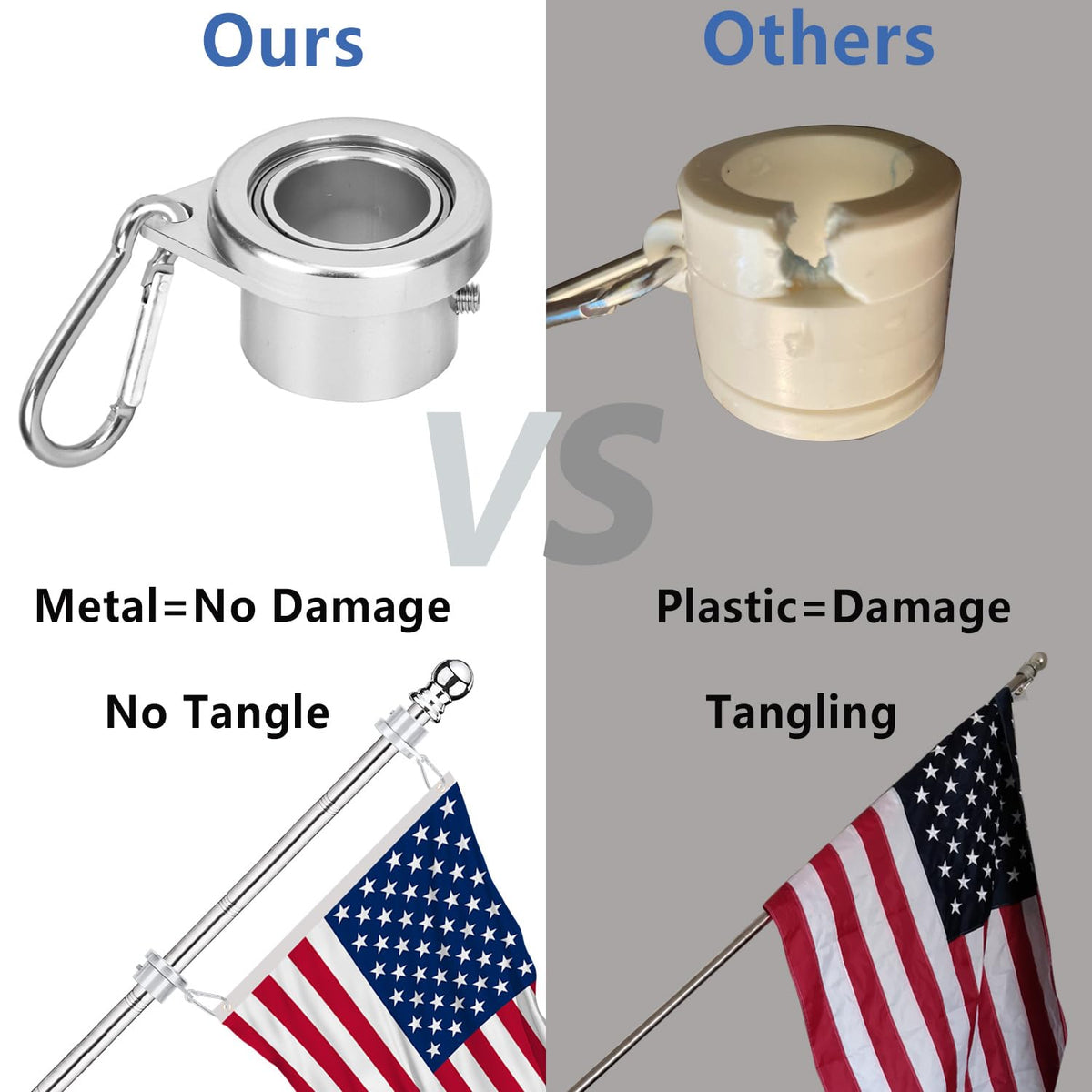 2 Pack 6 ft 1 inch Flag Poles P999920