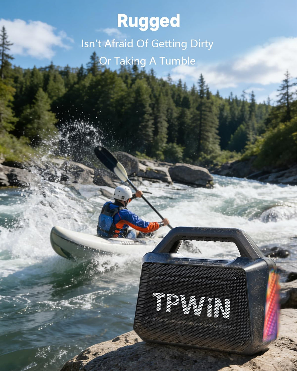80W IPX6 Waterproof Portable Bluetooth Speaker T26527